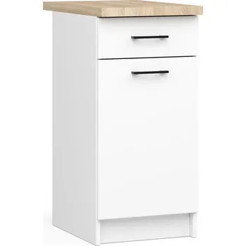 Kuchyňská skříňka Dolní kuchyňská skříňka 40 cm VERMINA se šuplíkem - bílá