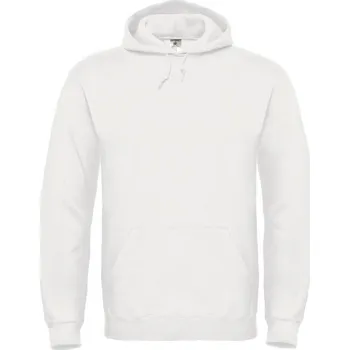 Pánská mikina Mikina s kapucí B&C Classic - bílá, 4XL