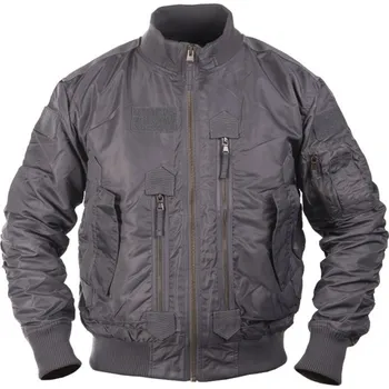 Pánský bomber Bunda US Tactical pilotní - šedá, 3XL