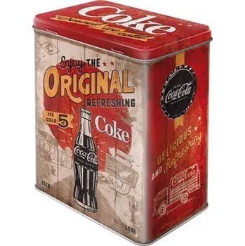 Dóza na potraviny Postershop Plechová dóza L - Original Coke 3l