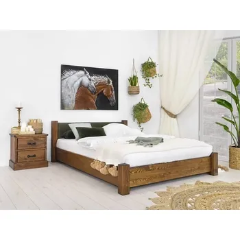 Postel Borovicová postel Ziemowit 180 x 200 cm