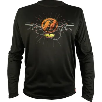 Sport Tričko s dlouhým rukávem Haven Navaho II - černé-červené, S