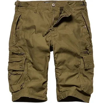Kraťasy Vintage Industries Gandor - olivové, XS