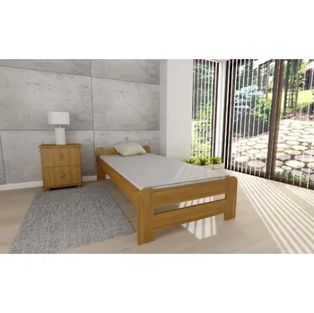 Postel Postel Evropa 90 x 200 cm + rošt ZDARMA - masiv borovice - OLŠE