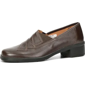 Dámské polobotky Robel dámské kožené polobotky - tmavohnědé