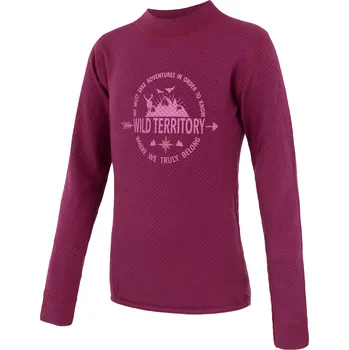 cyklistický dres Dětské triko dl.rukáv SENSOR MERINO DF TERRITORY lilla 100