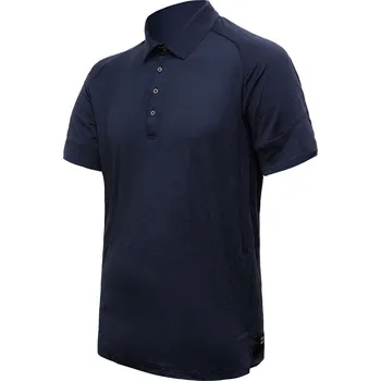 cyklistický dres Polo pánské triko kr.rukáv SENSOR MERINO ACTIVE deep blue L