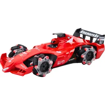 RC model auta LEAN Toys 22678 Závodní auto RC s efektem dýmu 2.4G, červené