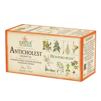 Horký nápoj Valdemar Grešík Anticholest 20 x 1,5 g