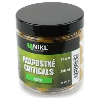 Boilies Karel Nikl Rozpustné Criticals Boilie Corn 250 ml - 18 mm