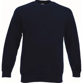 Chlapecké tričko Mikina pánská Fruit of the Loom Classic Set-In Sweat - tmavá navy, XL