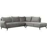 Sedací souprava EXETER - šedá, pravý roh