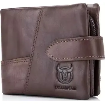 Peněženka Bullcaptain kožená peněženka Dinop Hnědá