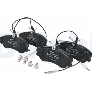 Brzdový systém Sada brzdových destiček, kotoučová brzda DELPHI LP1607