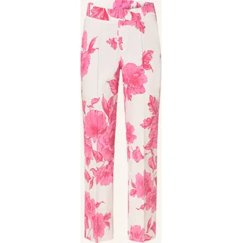 Oui Dámské 7/8 Kalhoty, bílá / růžová / růžová, 36