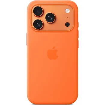 Pouzdro na mobilní telefon Apple Silicone Case with MagSafe pro Apple iPhone 17 Pro oranžové