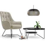 Designové křeslo MILEY - béžové