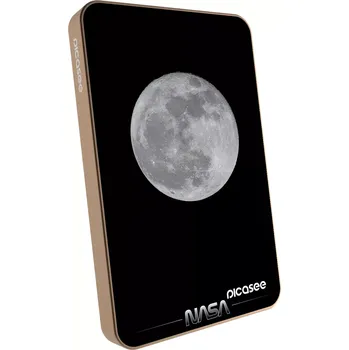 Powerbanka Picasee Powerbanka s MagSafe 5 000 mAh Zlatá - Moon Minimal