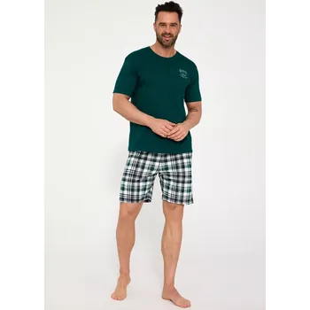 Pánské pyžamo Pyžamo Cornette 326/212 Montana kr/r S-2XL zelená XXL