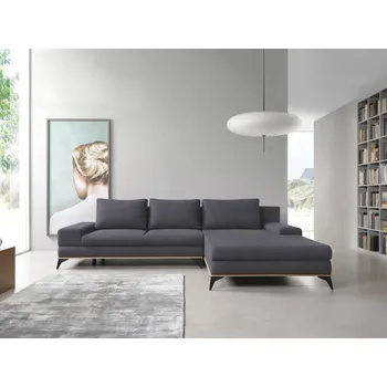 Sedací souprava Rohová rozkládací sedačka s úložným prostorem CAMAS - modrá, pravý roh