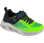Černo-zelené dětské svítící tenisky Skechers Meteor-Lights - Krendox 401495L-BBLM Velikost: 33
