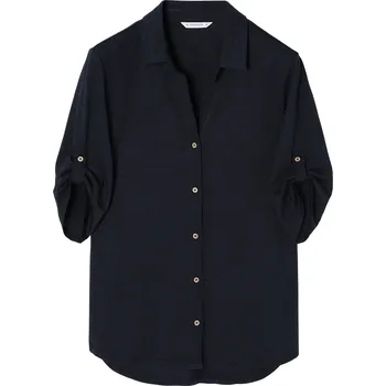 Dámská košile Tatuum DÁMSKÁ ÚPLETOVÁ KOŠILE S VYHRNOVACÍMI RUKÁVY - TETI