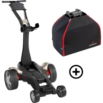 Golfový vozík Stewart Golf Stewart Q Follow 2025 elektrický vozík Champagne Kapacita baterie: na 36 jamek + PŘÍSLUŠENSTVÍ ZDARMA
