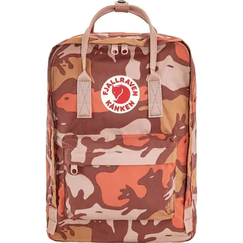 Sportovní batoh batoh Fjällräven Kanken Graphics Laptop 15 - 302/986 Chalk Rose/Hidden Animals 18 L