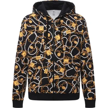 Pánská mikina MOSCHINO Underwear Chain Black mikina XL Černá