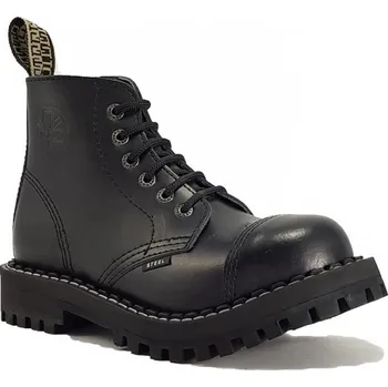 Pánská zimní obuv Boty Steel 6-dírkové - černé, 36