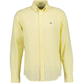 Pánské oblečení KOŠILE GANT REG SEERSUCKER SHIRT VANILLA YELLOW
