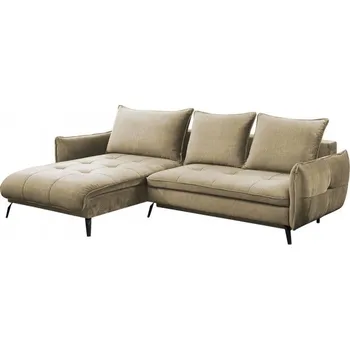 Sedací souprava Sedačka s úložným prostorem KORPAS - béžová, levý roh