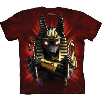 Pánské tričko Tričko unisex The Mountain Anubis Soldier - červené, XL