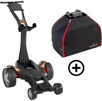 Golfový vozík Stewart Golf Stewart Q Follow 2.0 elektrický vozík Cooper Kapacita baterie: na 36 jamek + PŘÍSLUŠENSTVÍ ZDARMA