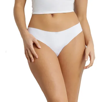 Oblečení a móda Bellinda INVISIBLE BRAZILIAN - Dámské bezešvé kalhotky - bílá Velikost: XL