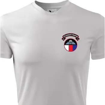 Pánské tričko Triko funkční Striker AČR 43. výsadkový prapor Chrudim - bílé, M