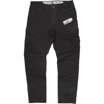 Pánské džíny Kalhoty Yakuza Premium Cargo Label - černé, XXL