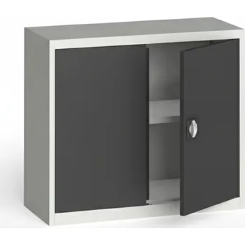 Nábytek B2B Partner Plechová policová skříň na nářadí KOVONA, 800 x 950 x 400 mm, 1 police, šedá/tmavě šedá