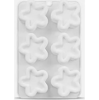 Forma na pečení Dortisimo Silikonová forma na pečení/na mražené dezerty Hvězdičky (na 6 ks) 5 x 14,5 cm