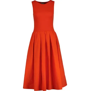 Dámské šaty ŠATY GANT JERSEY WOVEN COMBO DRESS PERFECT RED