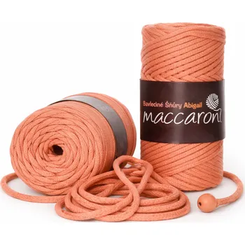 Bavlněná šňůra Abigail 3 mm lososová 05