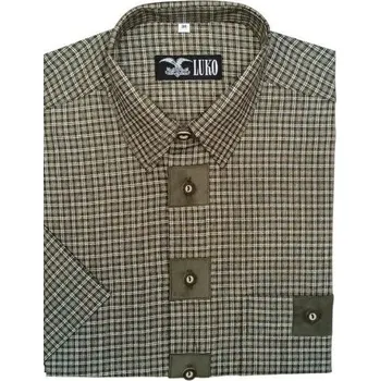 Pánská košile Luko Myslivecká košile s ozdobnými prvky - dlouhý rukáv - Velikost 40