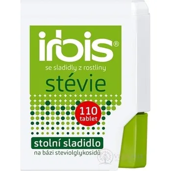 Sladidlo Irbis Stévie (inovace 2019) tbl (stolní sladidlo na bázi glykosidů steviolu) 110 ks