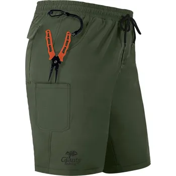 Pánské kraťasy Kraťasy Giants Fishing Shorts Quick Dry UV50+Dark Green - XXL