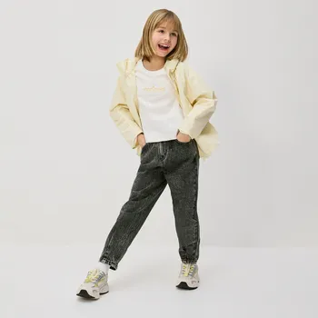 Dívčí džíny Reserved - Džíny paperbag - šedá - 339HN-90J - 339HN-90J-140