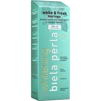 Dentální hygiena Bílá perla White & fresh moringa zubní pasta bělící 75 ml