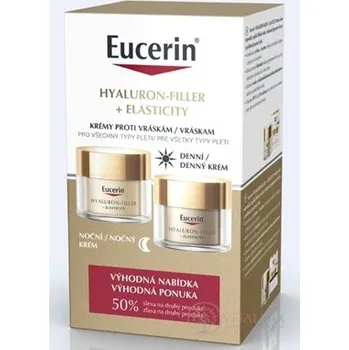 Kosmetika Eucerin HYALURON-FILLER+ELASTICITY DUO denní krém 50 ml + noční krém 50 ml ( na 2.produkt)