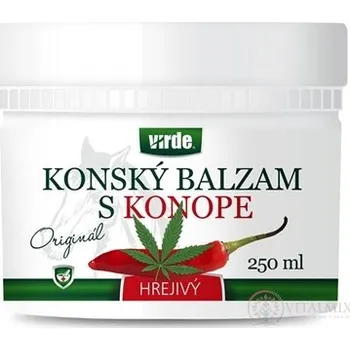 Masážní přípravek Virde KOŇSKÝ BALZÁM S konopí hřejivý 250 ml