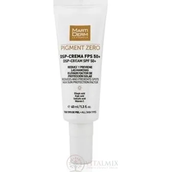 Pleťový krém MartiDerm PIGMENT ZERO DSP-CREAM SPF 50+ depigmentační krém s ochranným faktorem, pro všechny typy pleti 40 ml