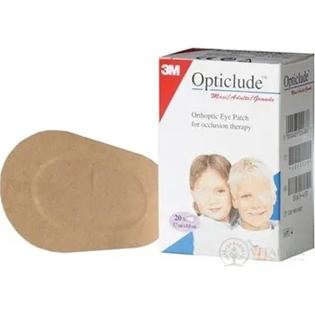 Náplast 3M Opticlude Standard Maxi Oční náplast 5,7x8 cm, ortoptické, k léčbě strabismu 20 ks